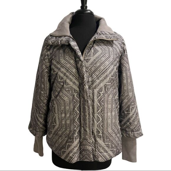 Prana Lily Puffer Jacket - Gull Flurry Sz M - Picture 3 of 15